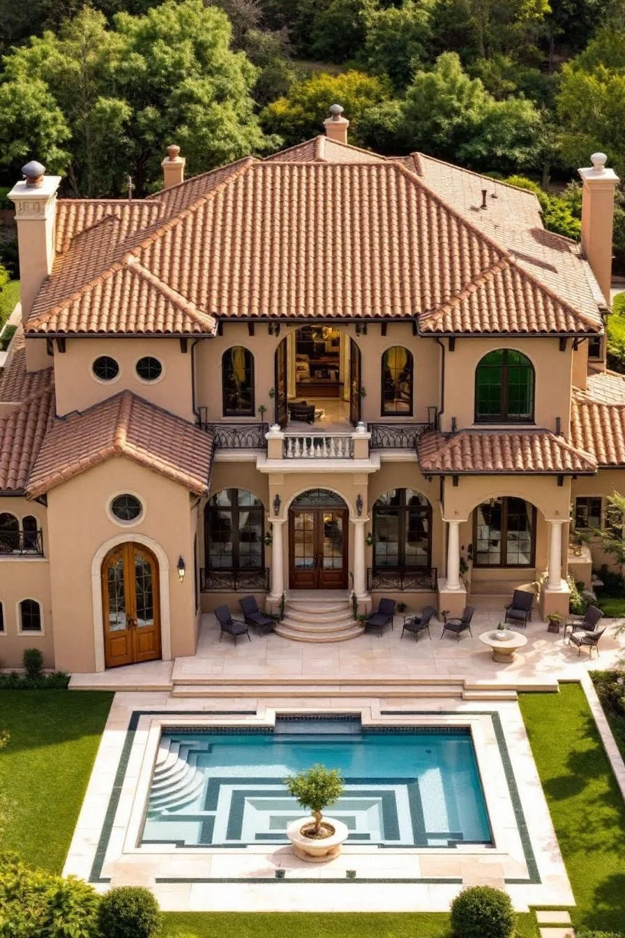 A Terracotta Haven Set in Green Surroundings