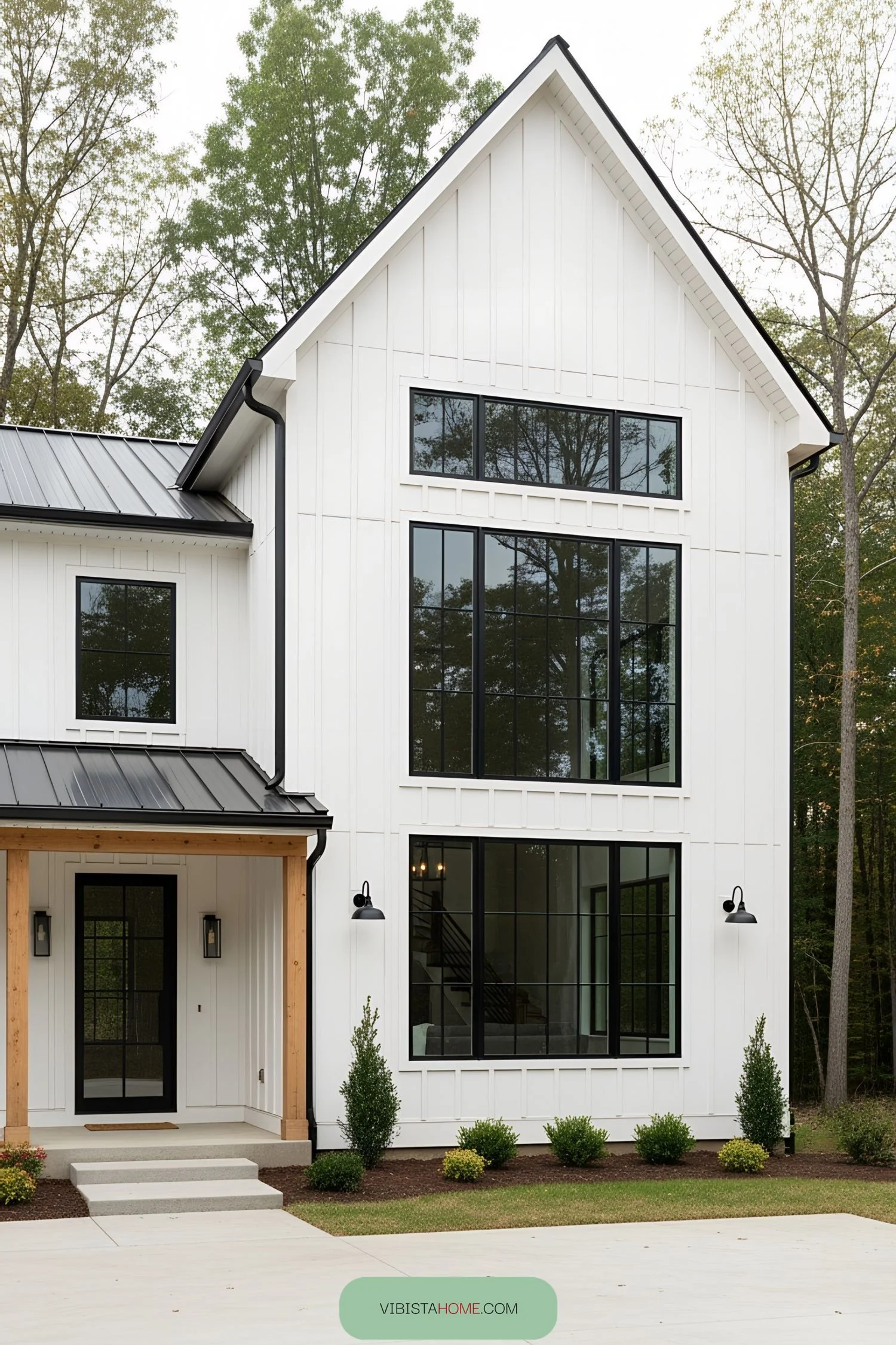 Elegant Snowy Retreat in a White Barn