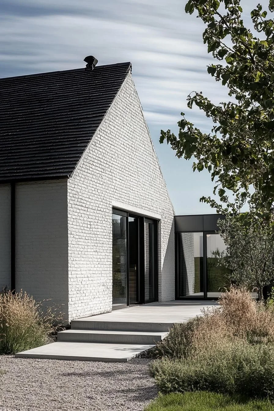 Whitewashed Brick With Contemporary Steel Elements - photo 4