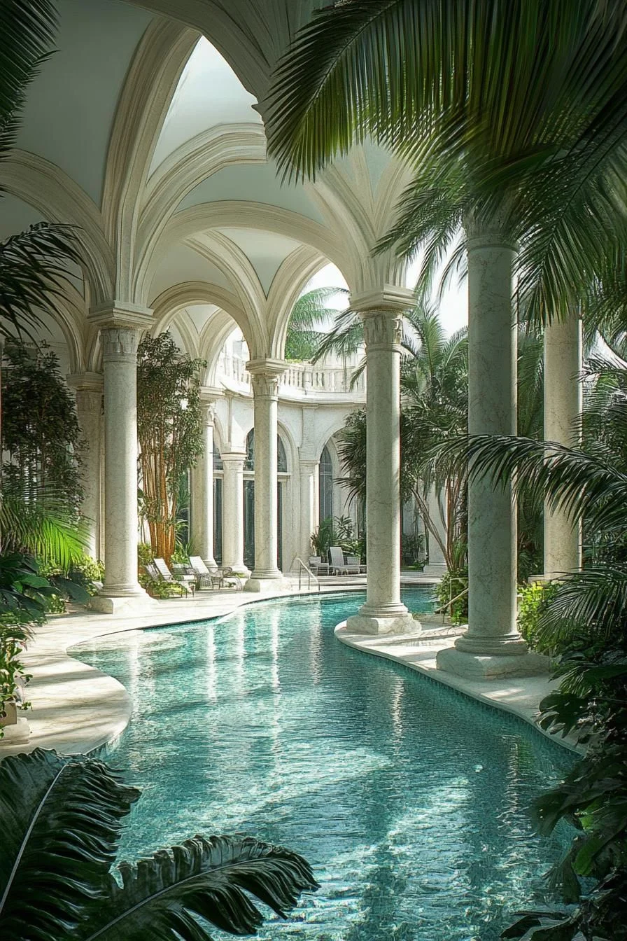 Pool Setting Fit for a Palace
