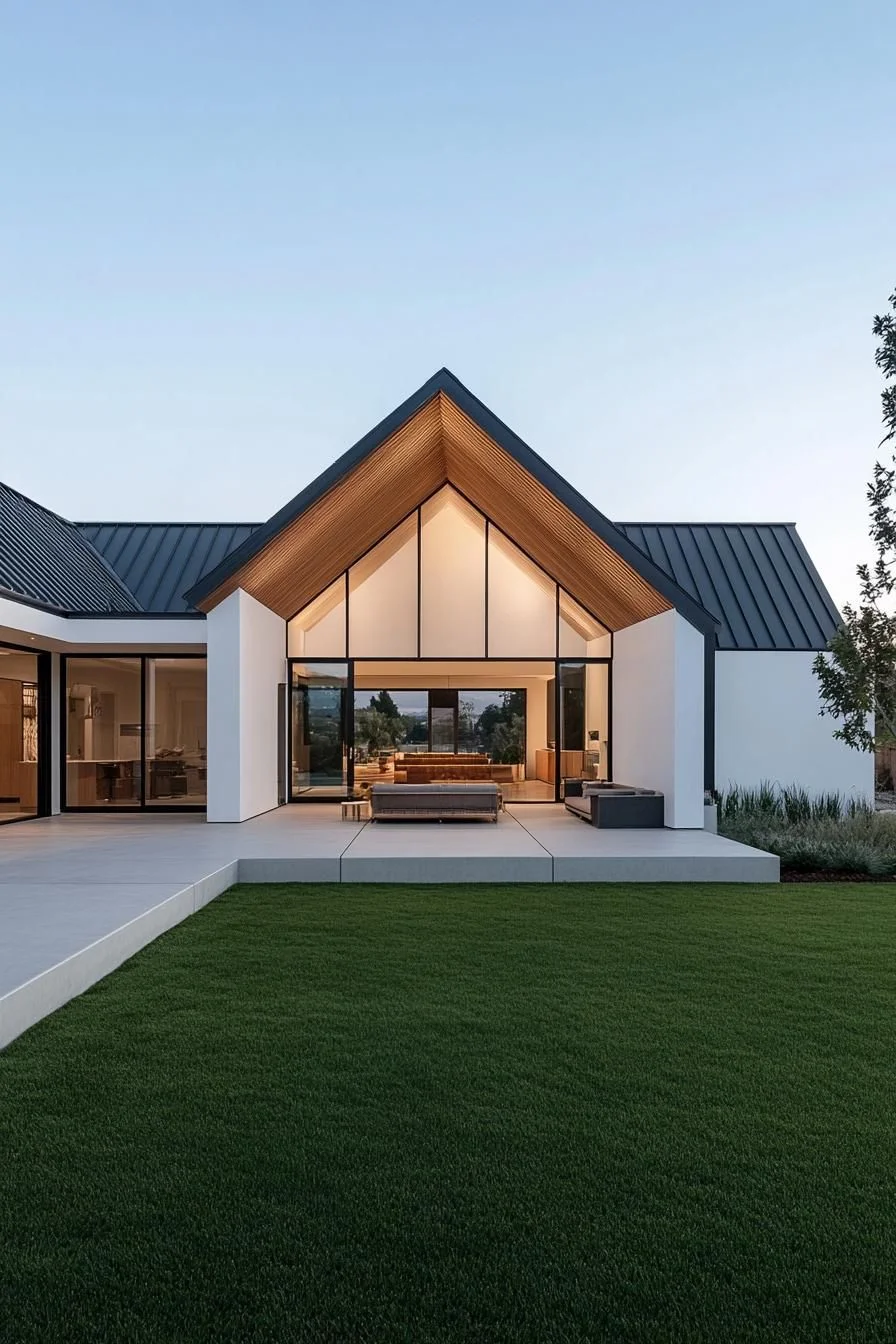 Gabled Marvel with a Glass Facade