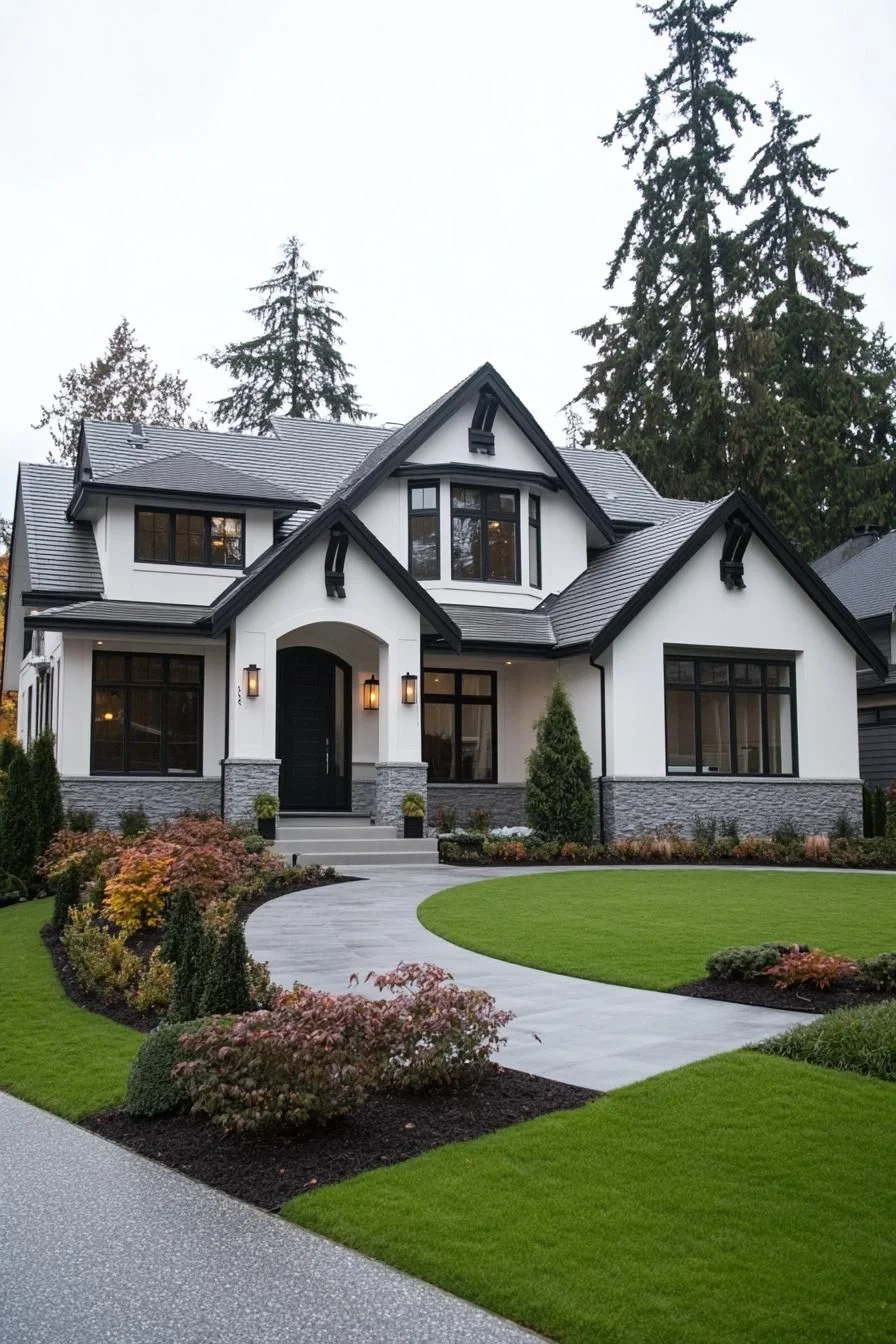 An Elegant Gabled Retreat in Autumn