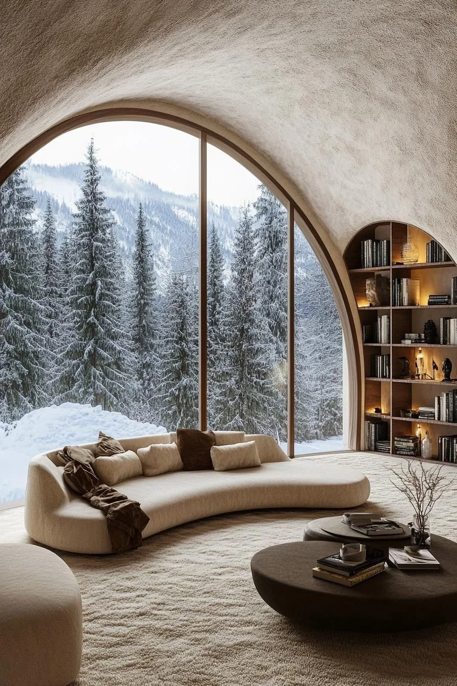 A Cozy Nook Above the Snowy Skyline