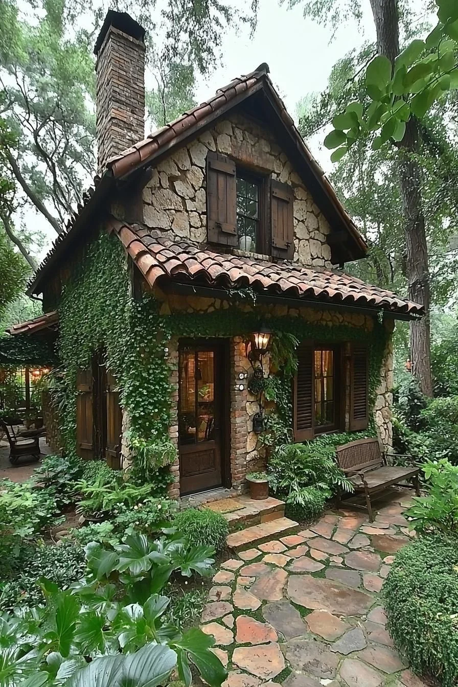 A Moss-Covered Cabin of Magic