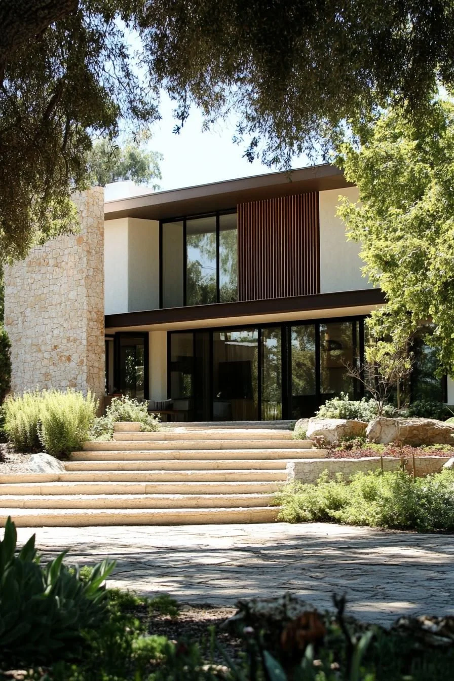Steps Leading to a Sunny Retreat
