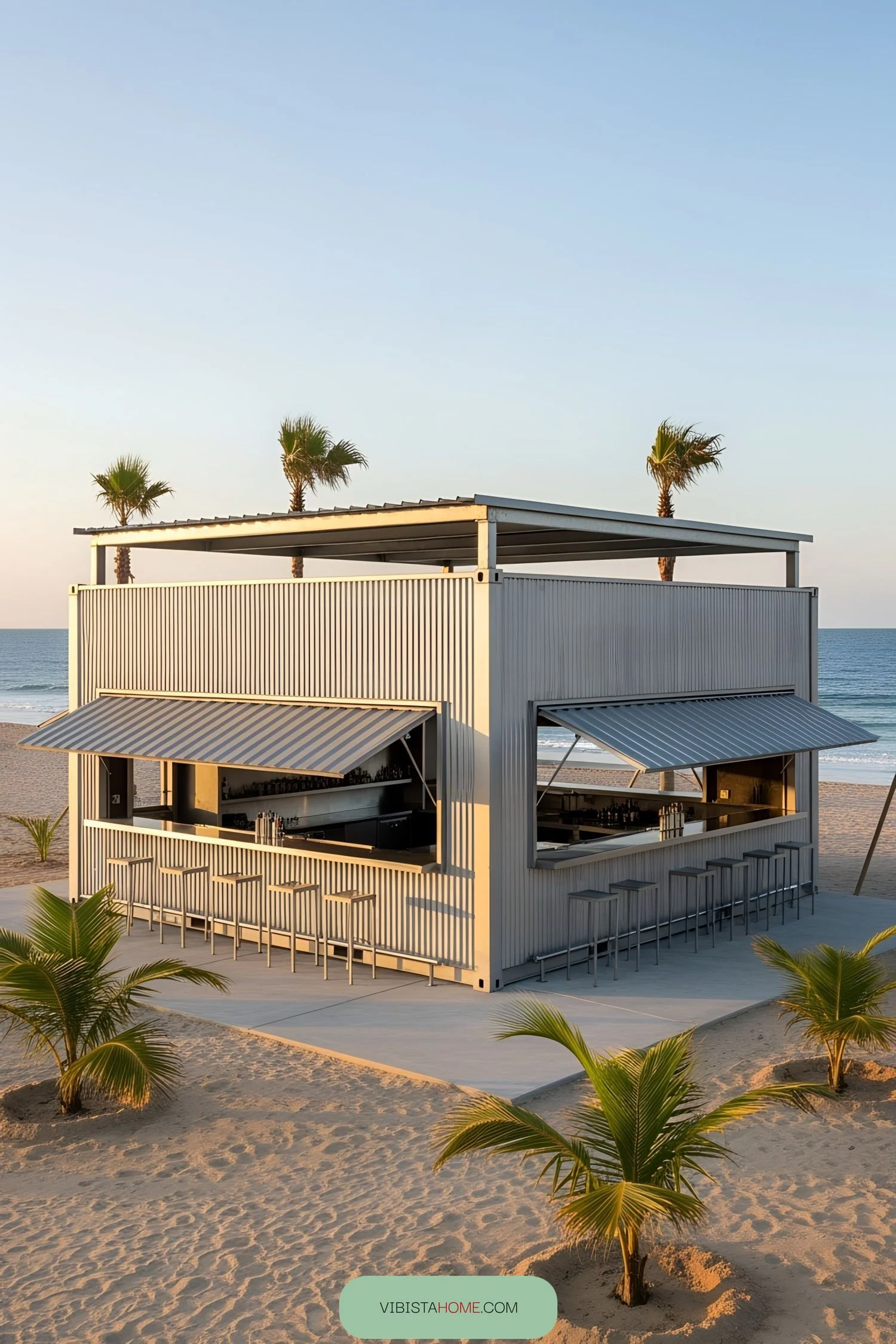 Palm Paradise Beach Container Bar