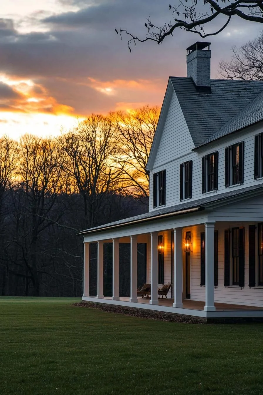 Stylish Veranda Views at Dusk