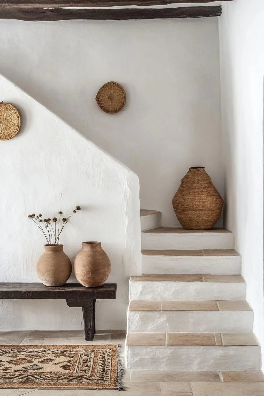 Rustic Stairway in a Spanish House