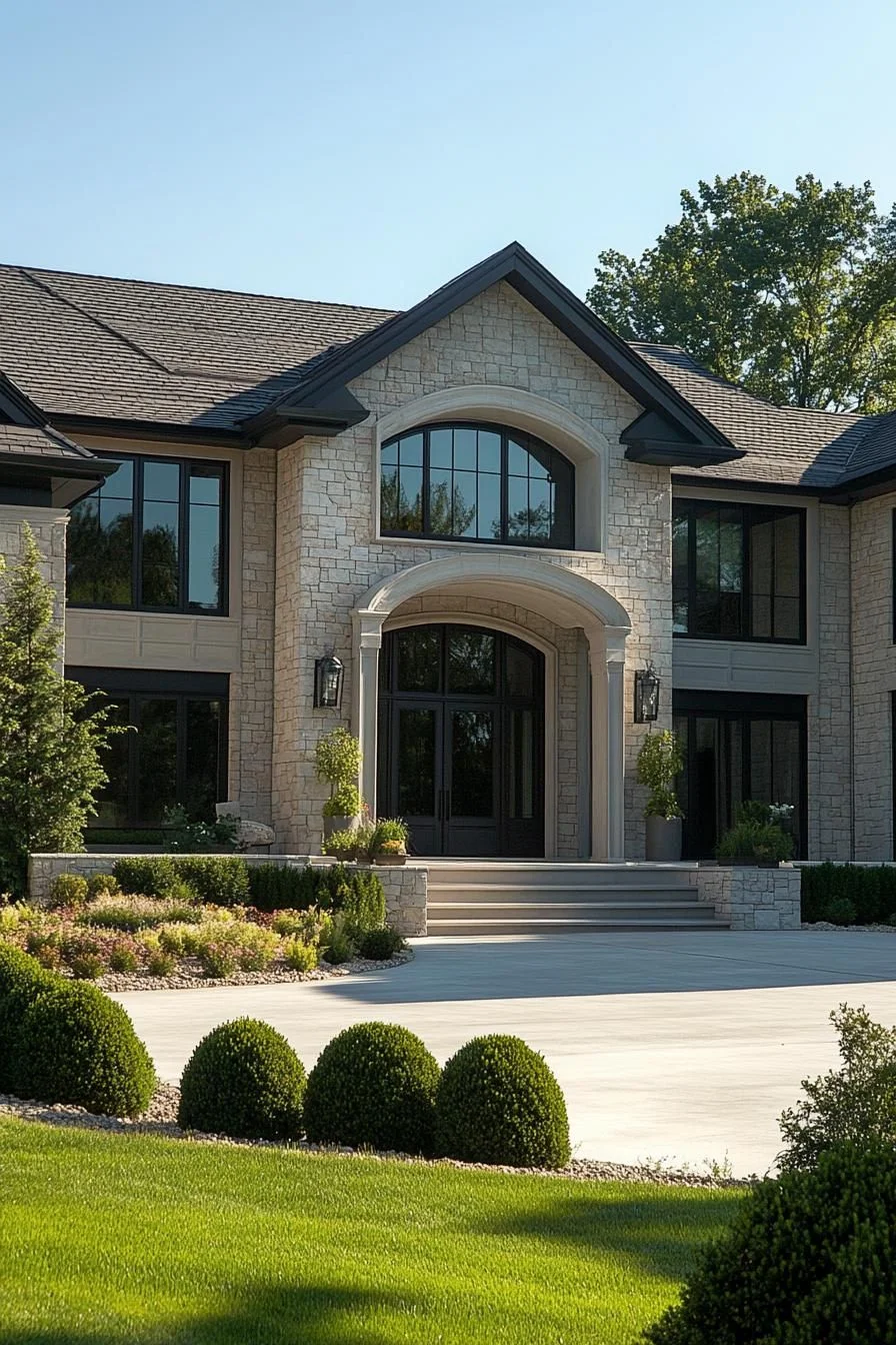 A Timeless Stone Symphony in Suburbia