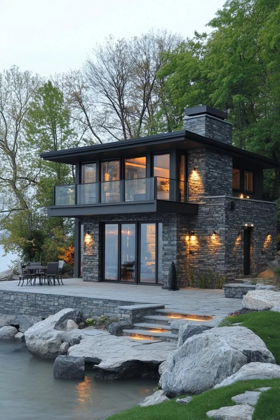 Stone Retreat on the Lakefront