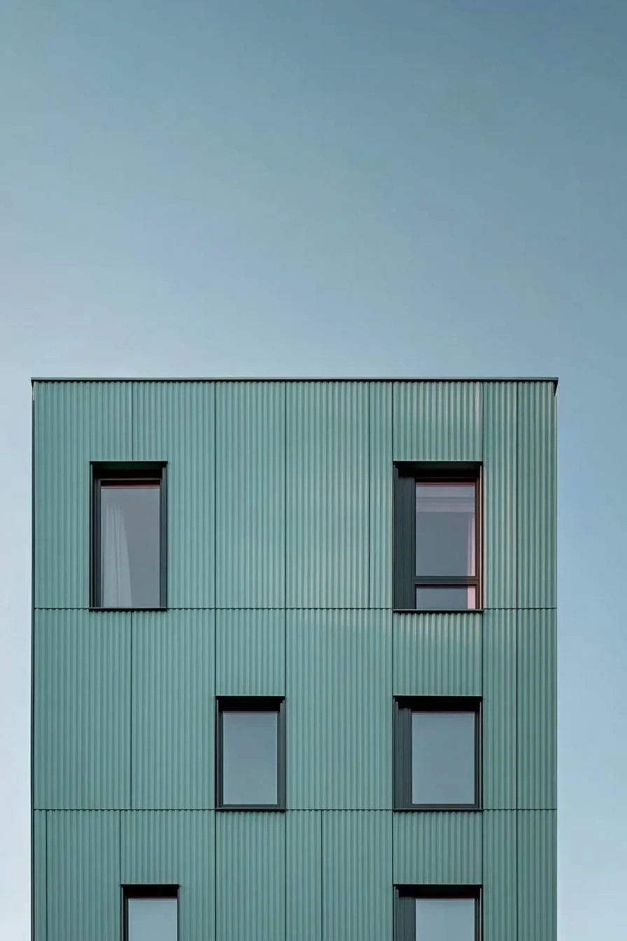 Green Grooved Facade Getaway