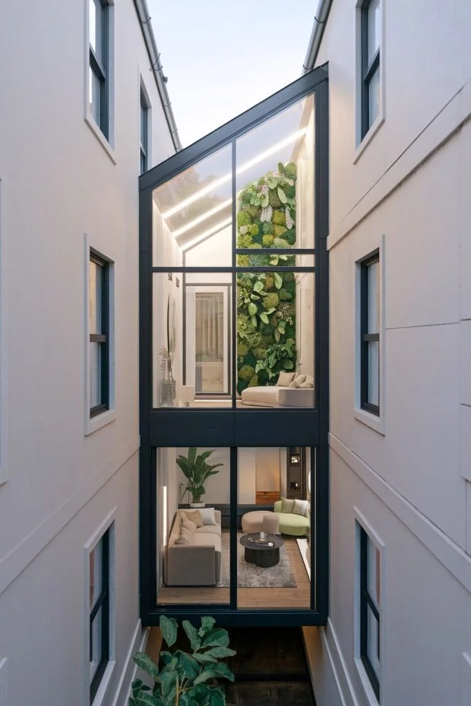Modern Oasis Tucked Between Buildings