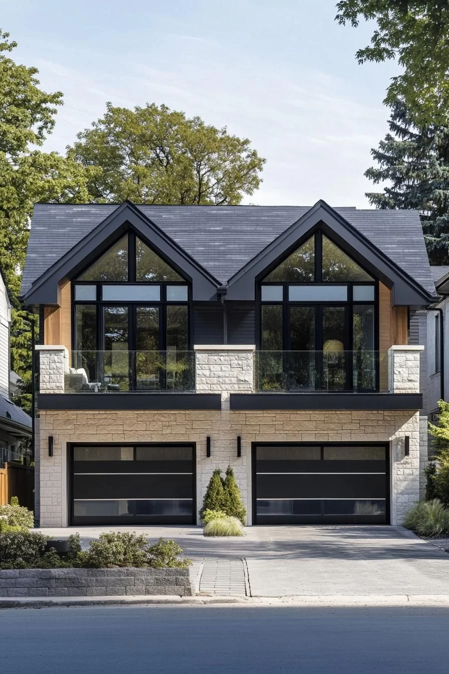 Duplex Where Two Roofs Meet