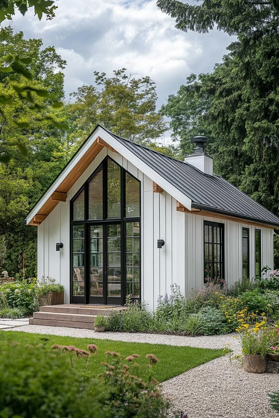 Glass-Walled Hideaway in the Trees