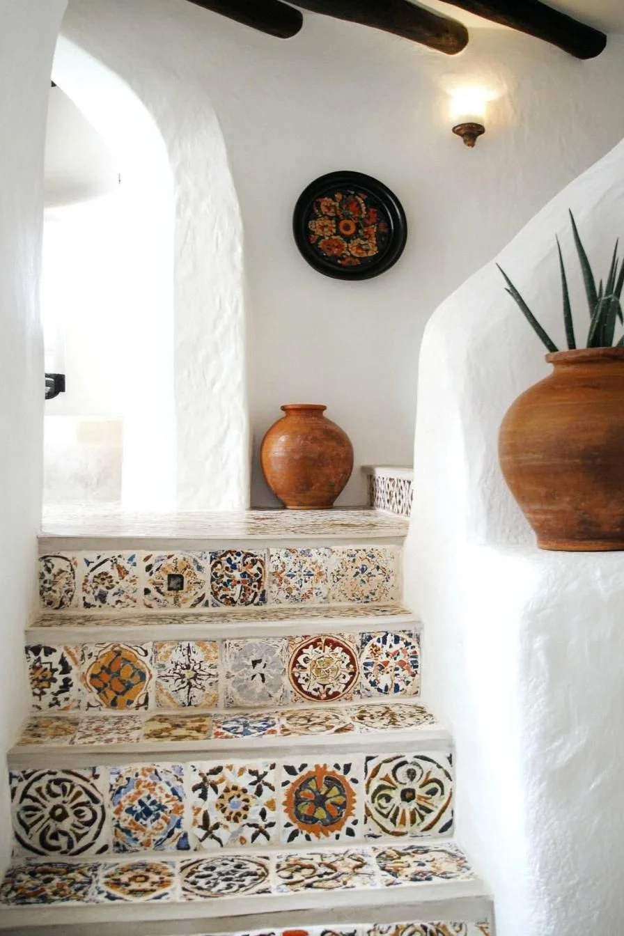 Charming Staircase in a Spanish House
