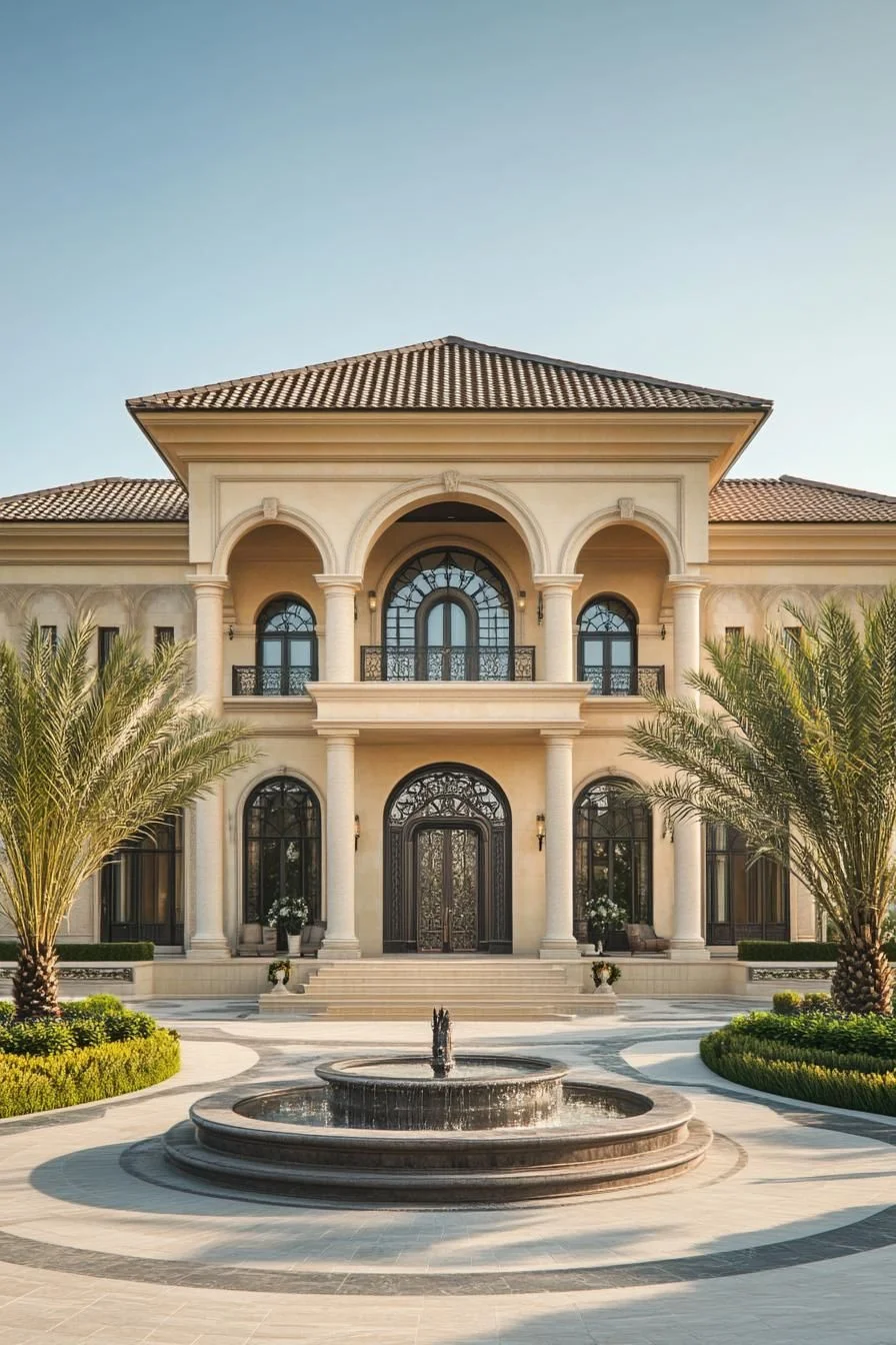 Luxurious Mansion With Grand Arches