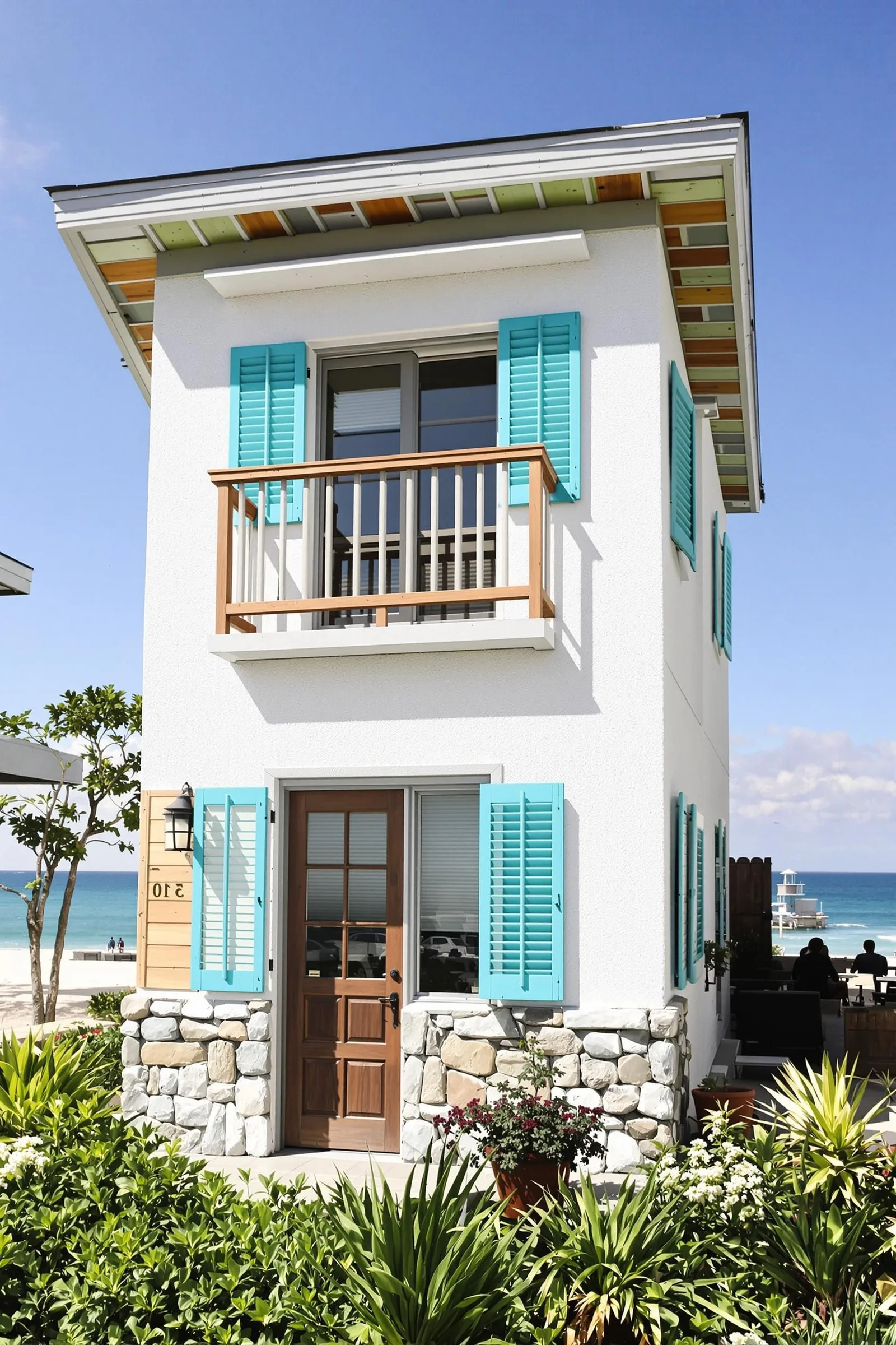 Turquoise Chalet Facing the Waves