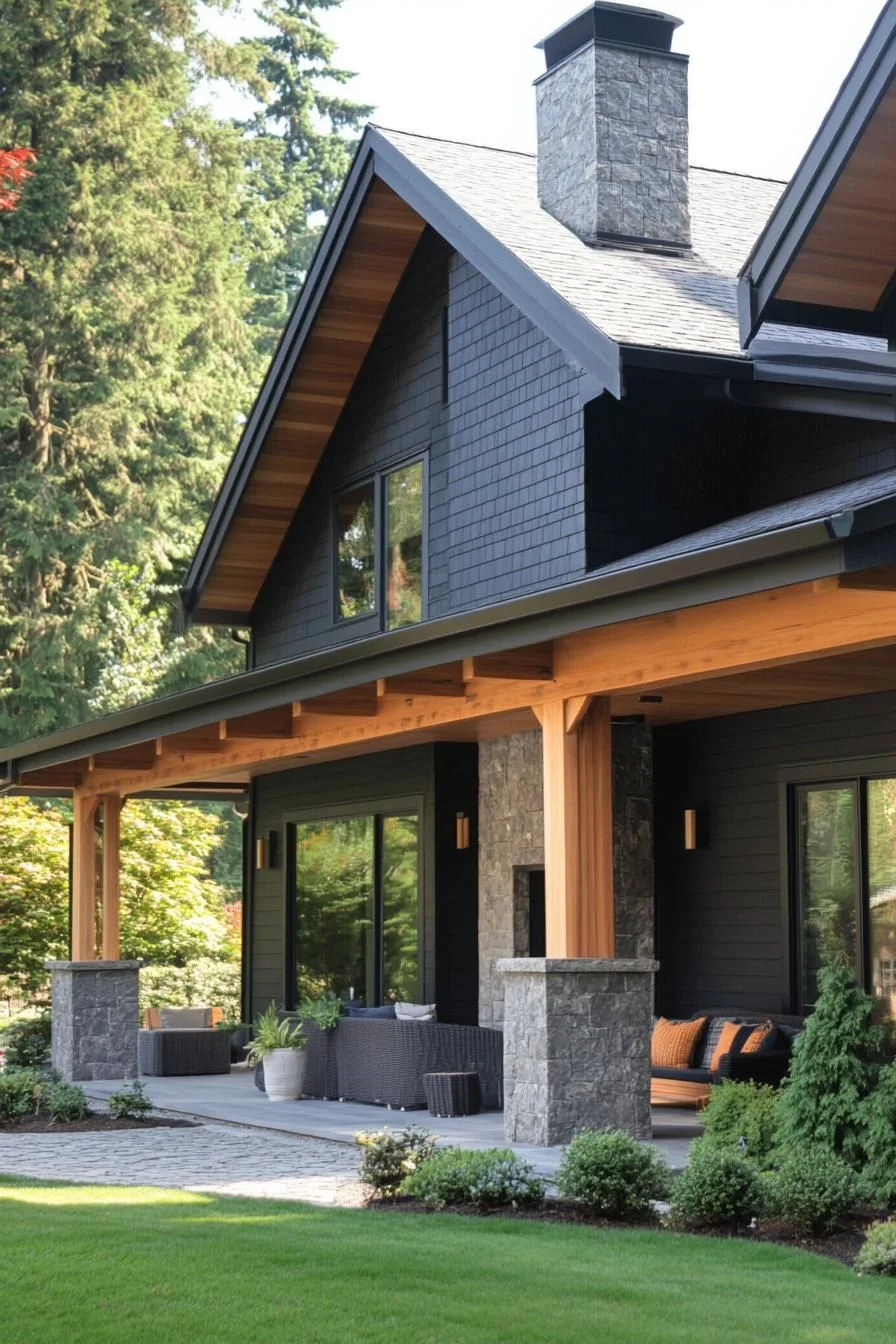 A Modern Shelter Tucked Among the Pines