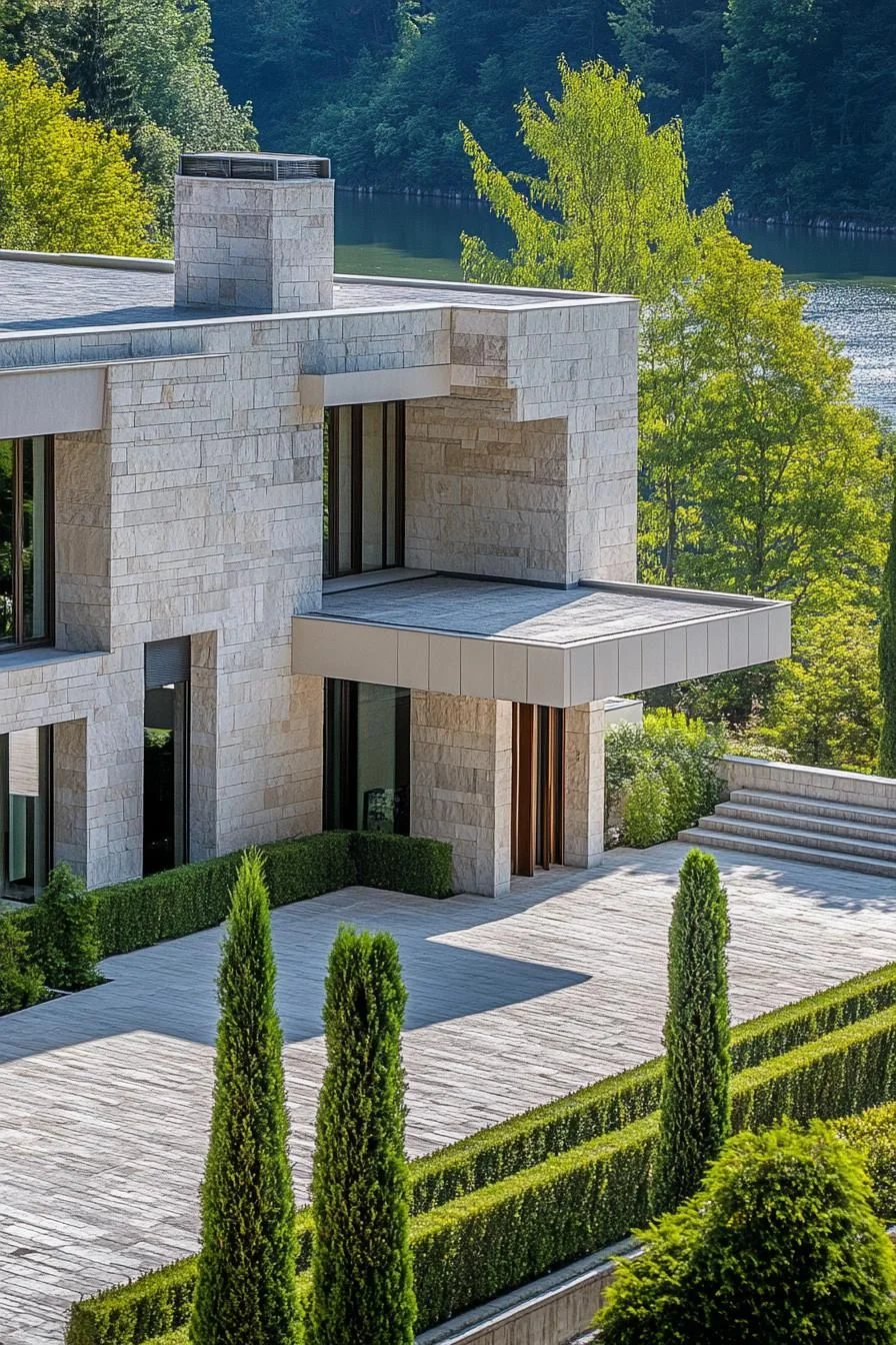 A Modern Mansion by the Lake