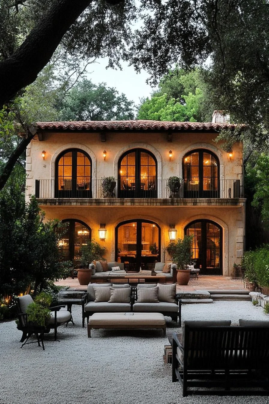 A Mediterranean Home Set in the Forest