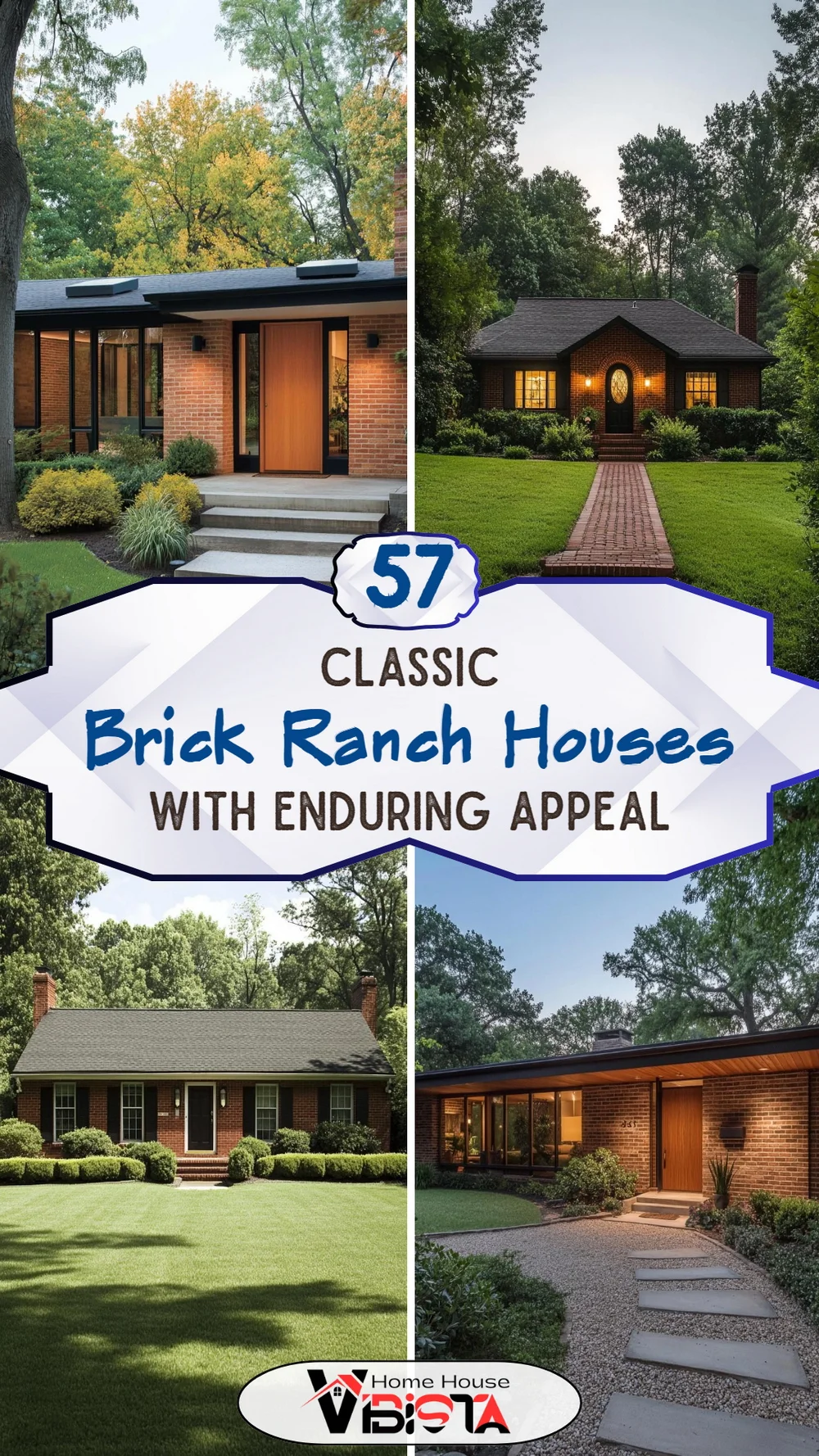 57 Classic Brick Ranch Houses with Enduring Appeal