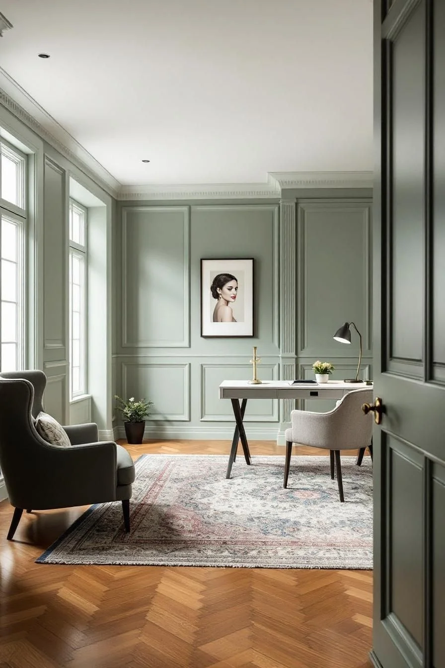 Sage Green Study Retreat