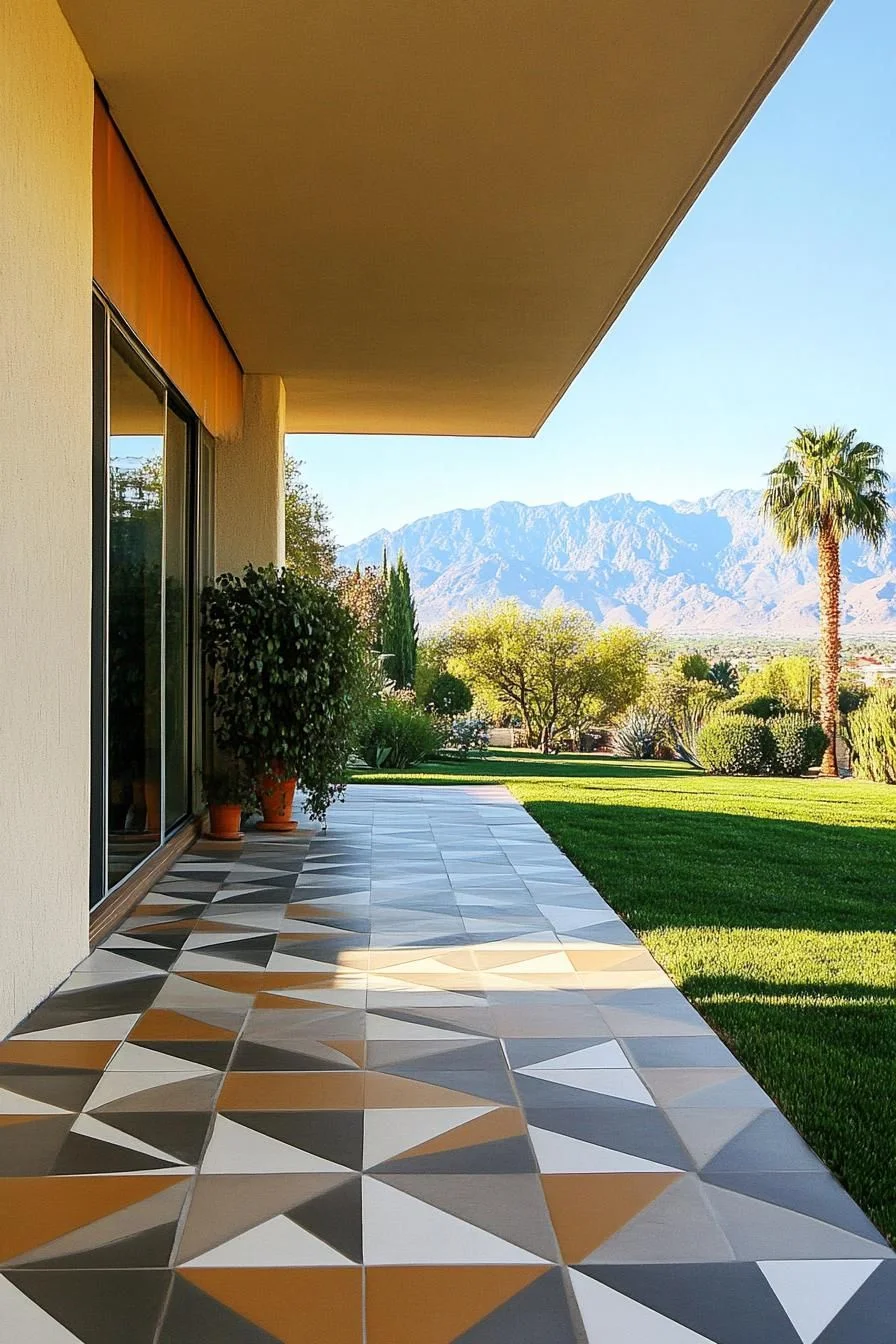 Bold Geometric Tile Flooring - photo 2