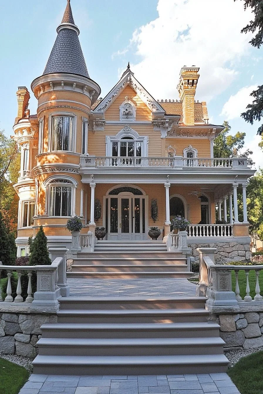 A Gingerbread-Style Mansion Full of Detail
