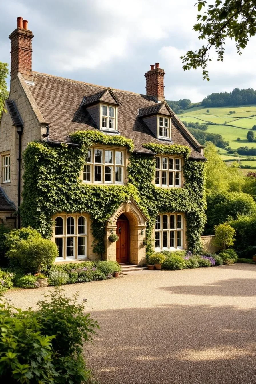 An Ivy-Covered Escape in the Countryside