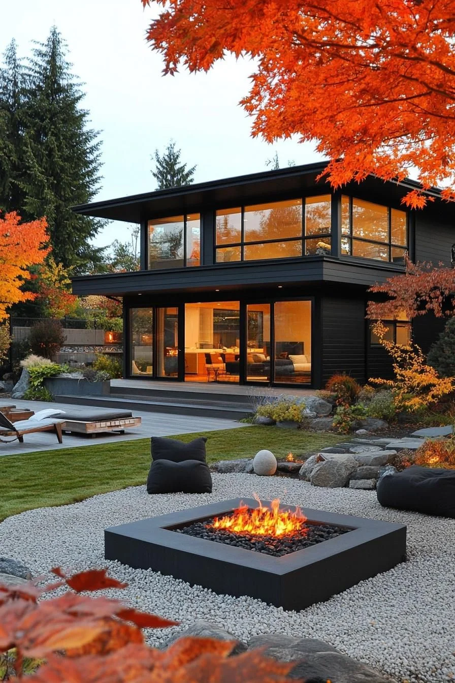 A Villa Built Around a Fire Pit