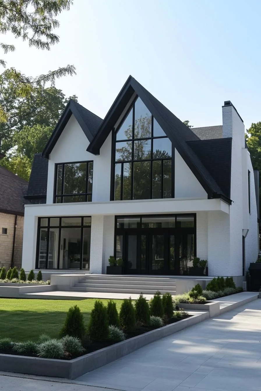 A Gabled Farmhouse Set in Greenery