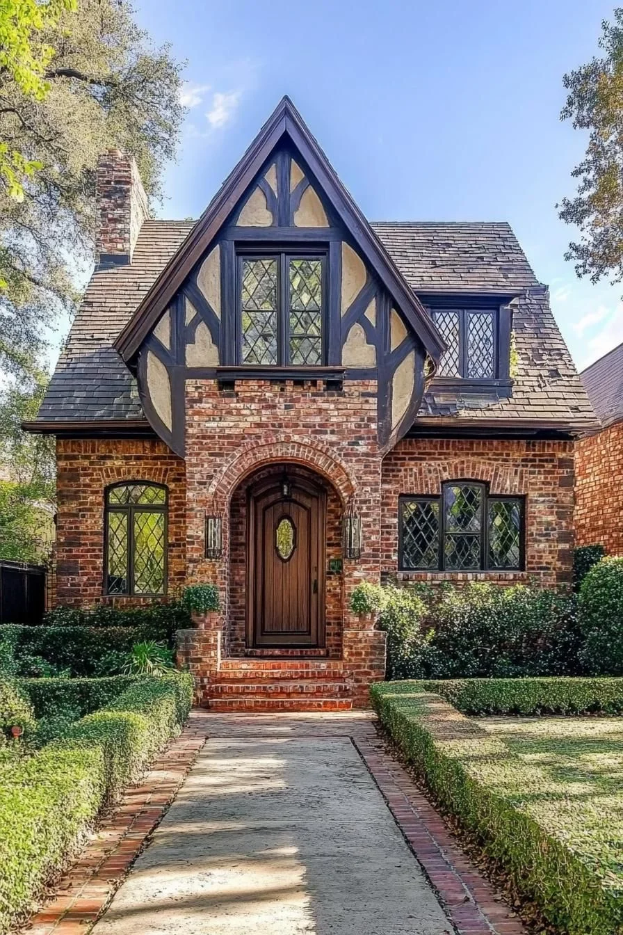 A Brick Tudor Cottage With Old-World Charm