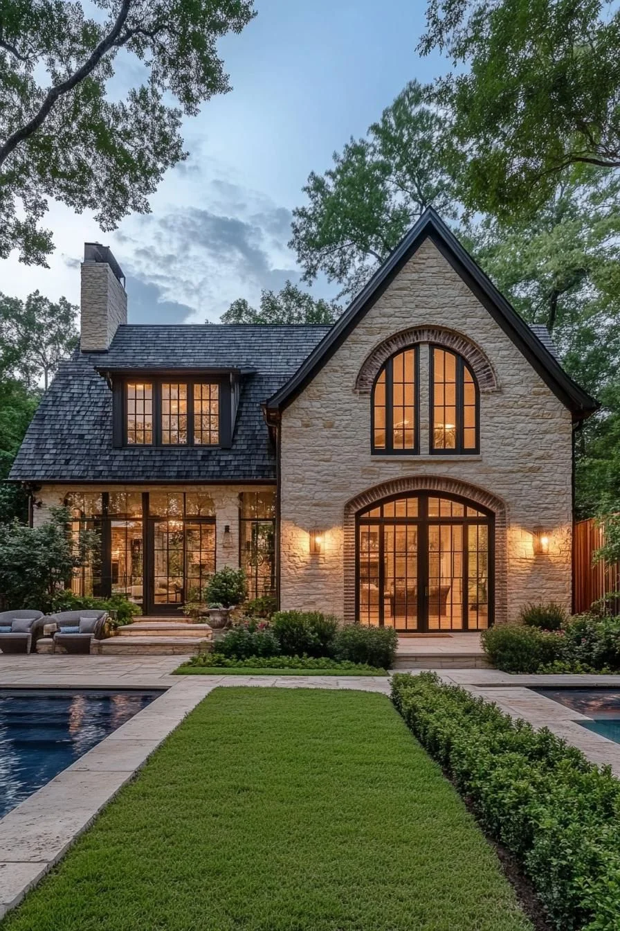 Forest-Side Stone Cottage Retreat