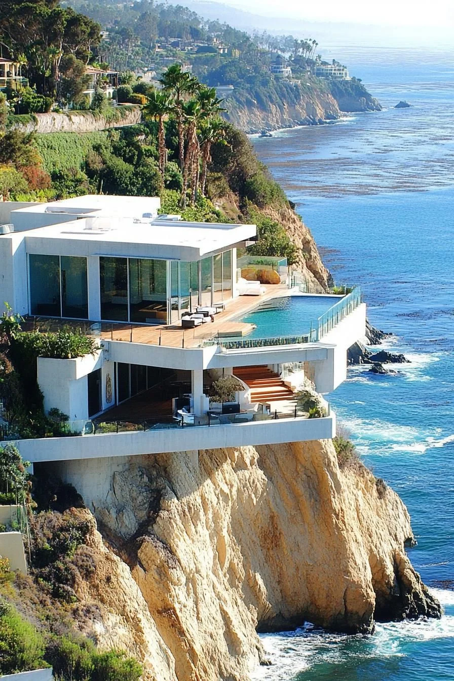 A Chic Villa Set on the Cliff's Edge