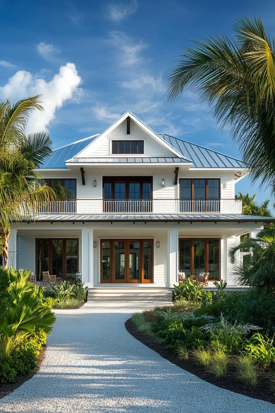 A Tropical-Style Coastal House by the Shore