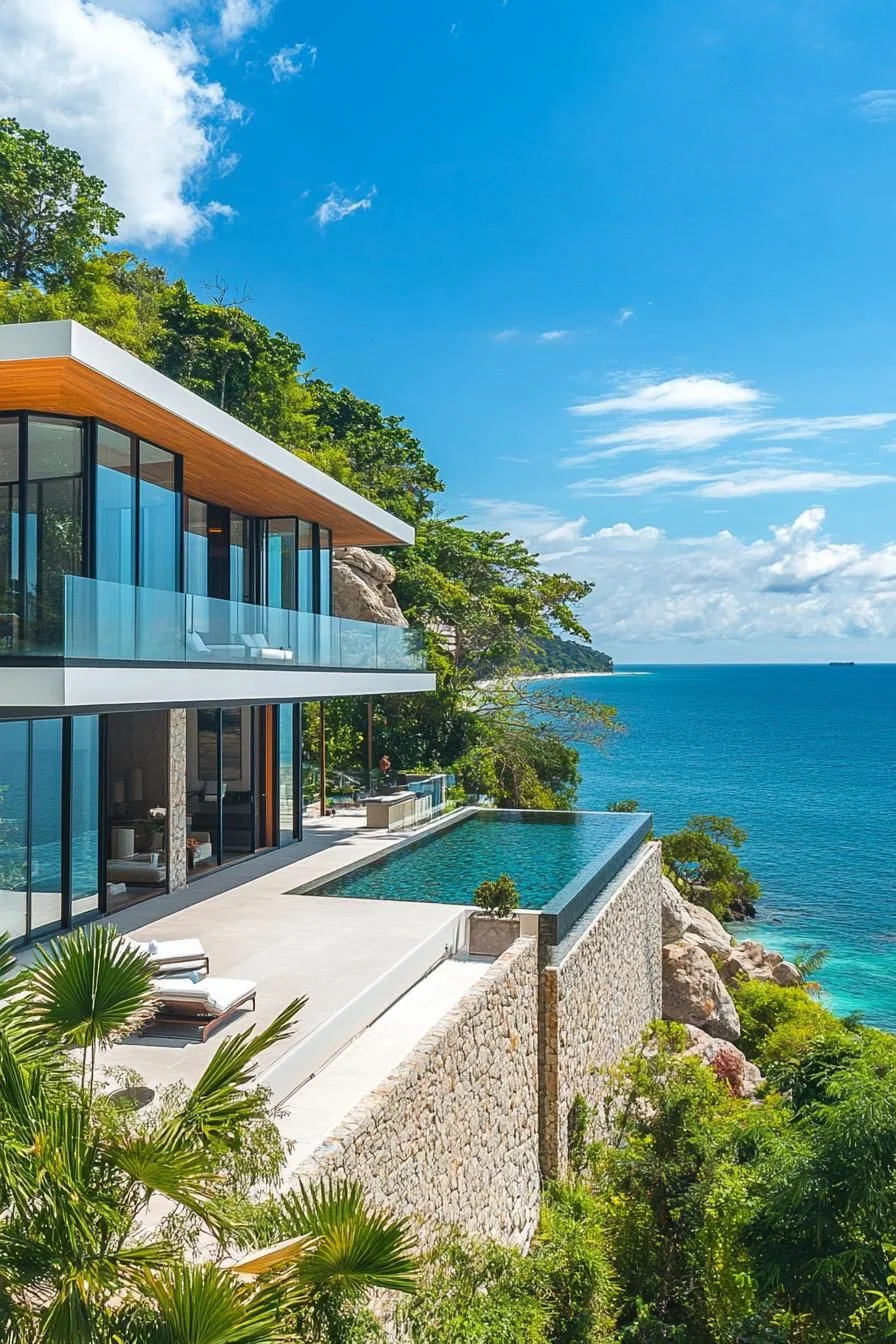 Seaside Home Built From Glass