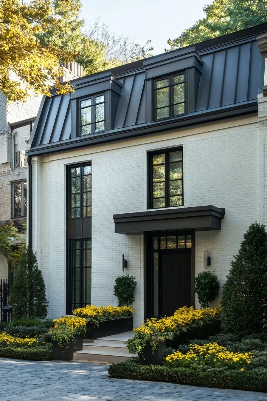 Floral Details Add Character To This Facade