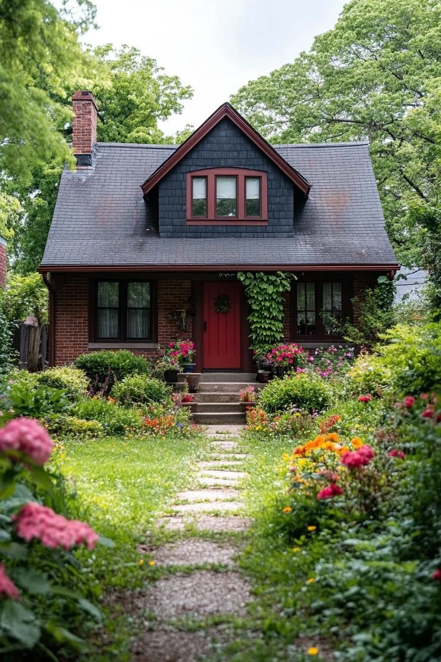 A Brick Bungalow in Full Bloom