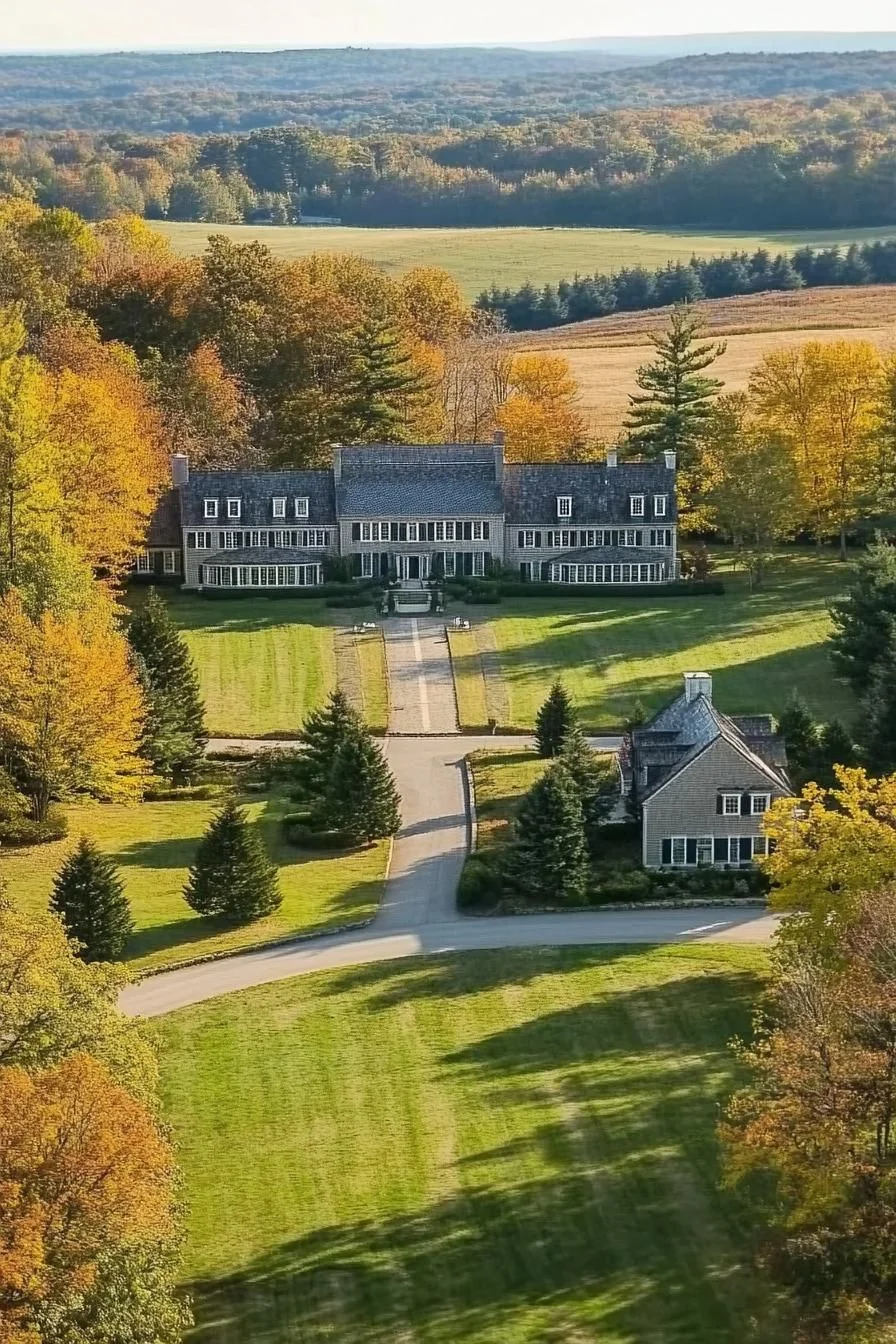Grand Retreat Set in Amber Fields