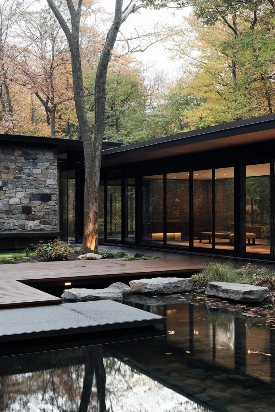 A Glass Retreat Tucked in the Forest