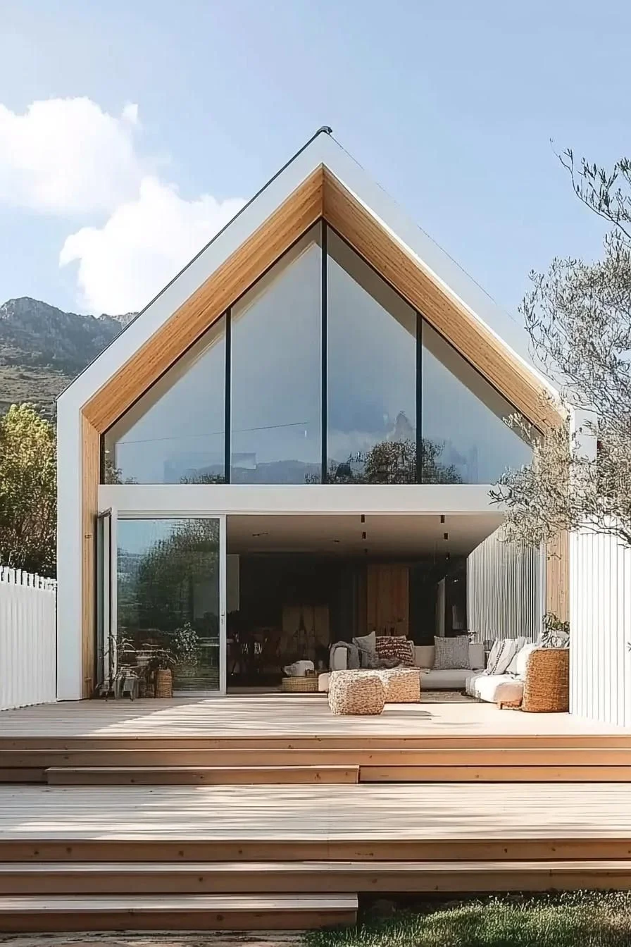 A-Frame Gable House Built for Quiet