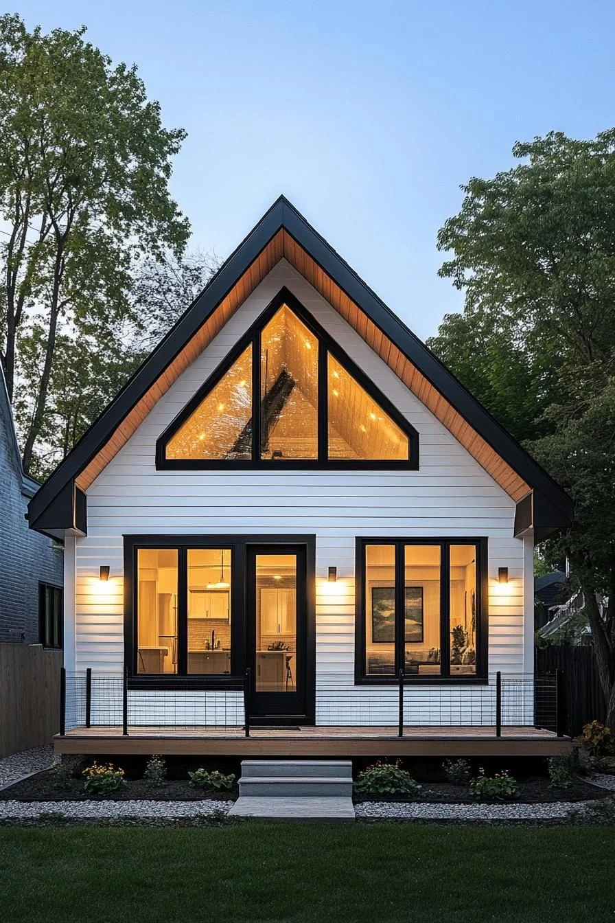 Small A-Frame Triangle Cottage