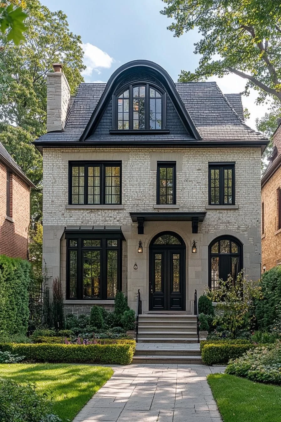 Graceful Stone House Design