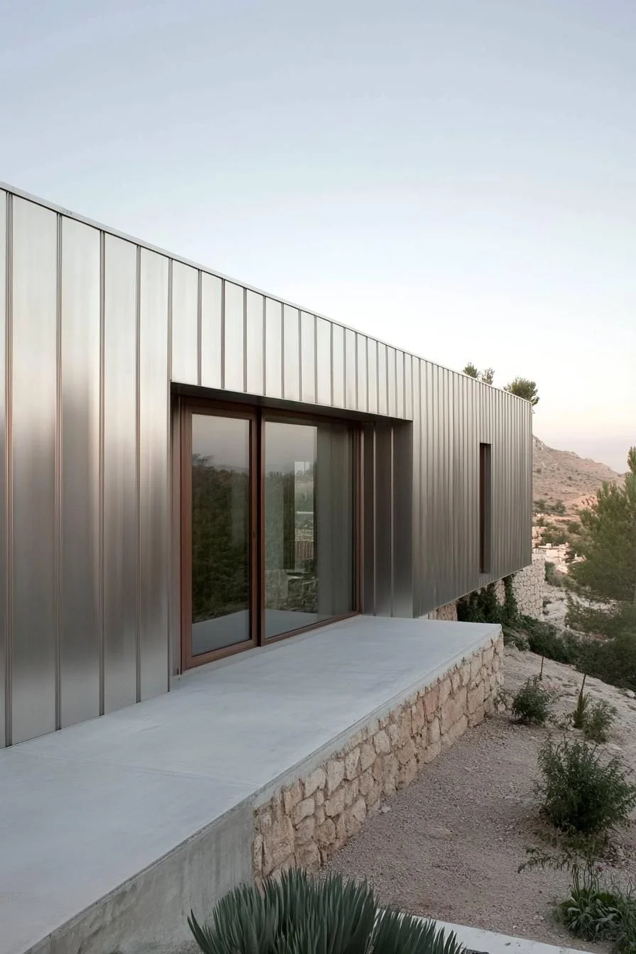 Silver-Toned Skyline Home