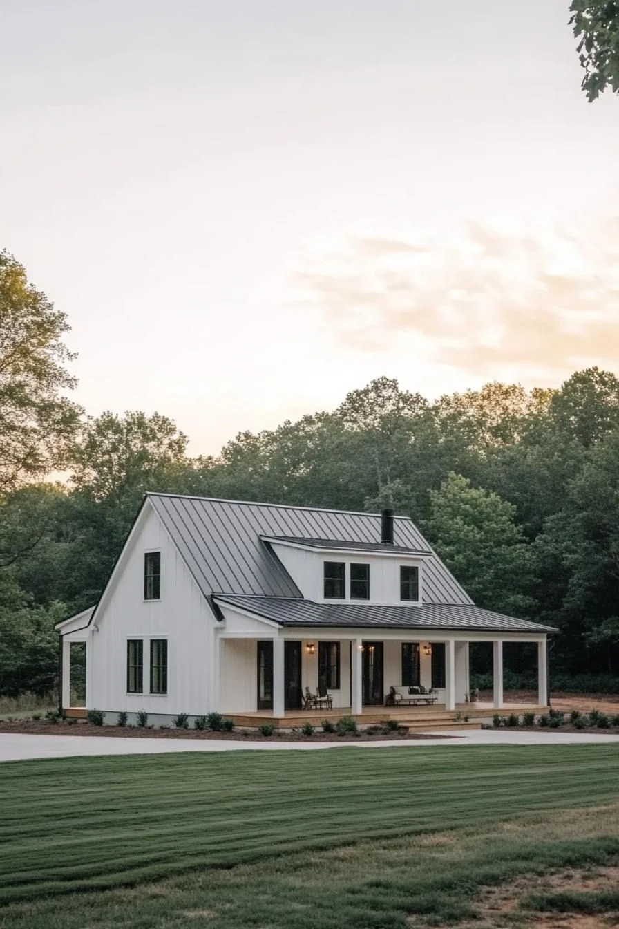A Farmhouse Porch Built for Relaxing