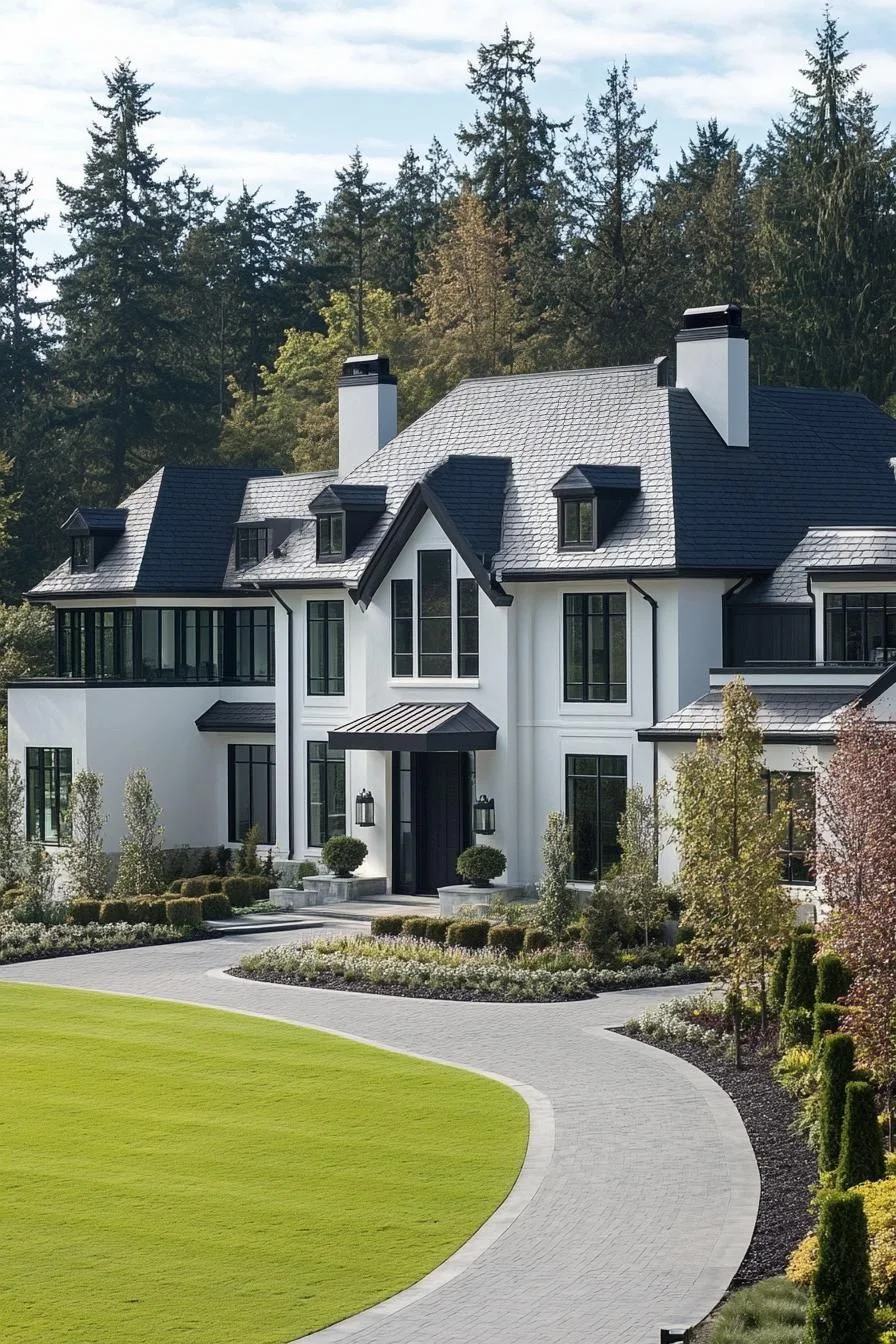 Elegant Estate With Curved Architecture