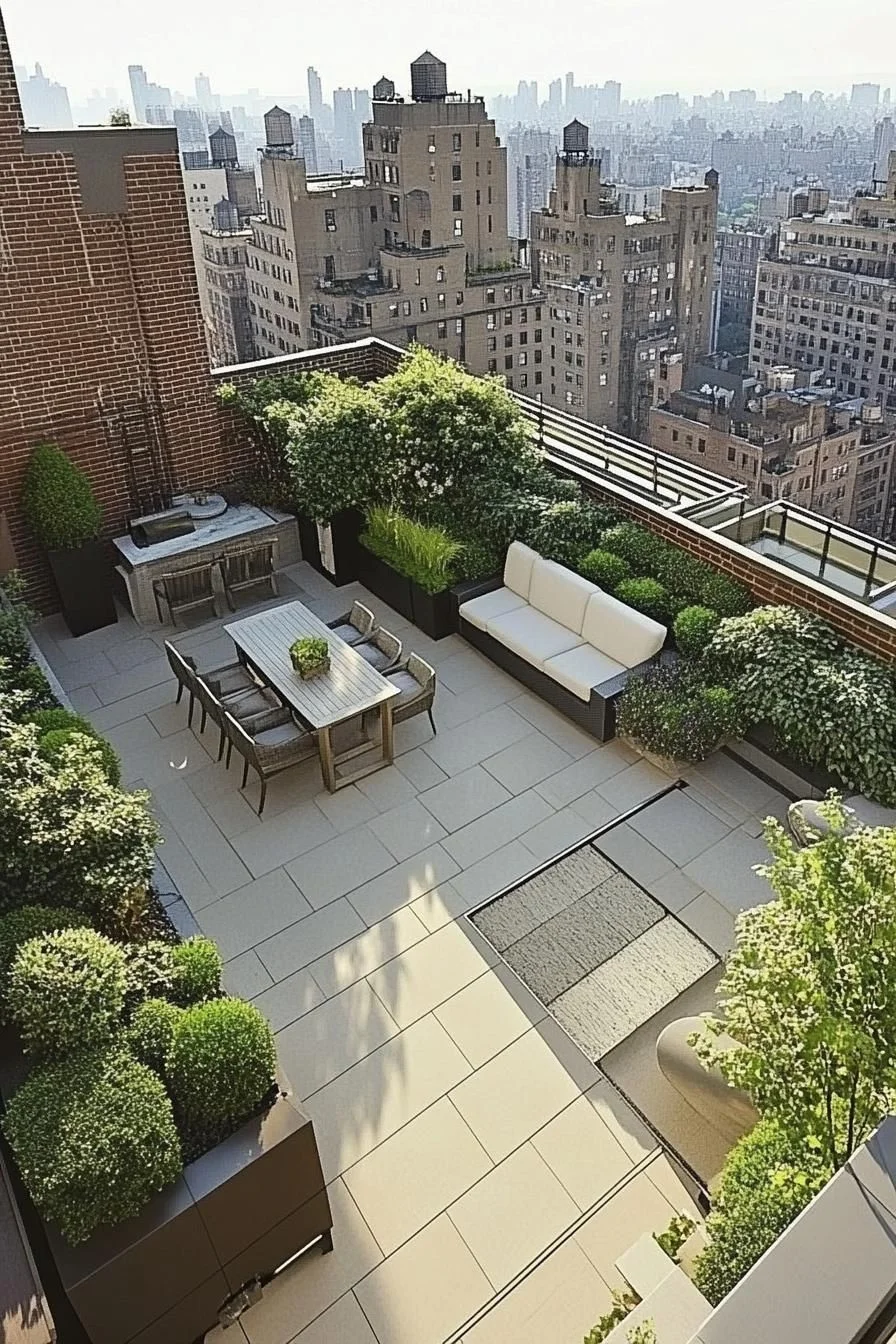 City Skyline Rooftop Terrace