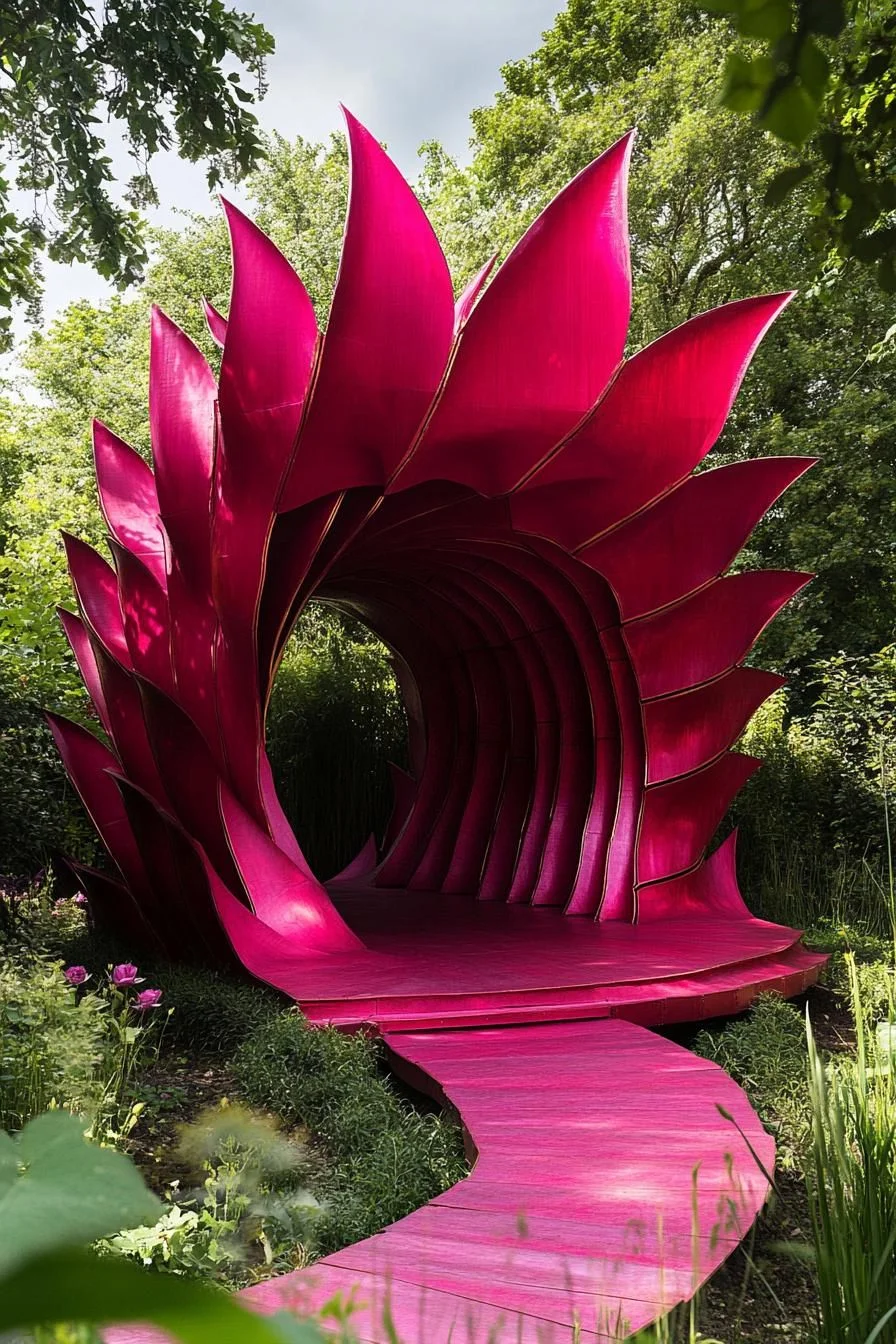 Bold Petal-Shaped Pavilion Design