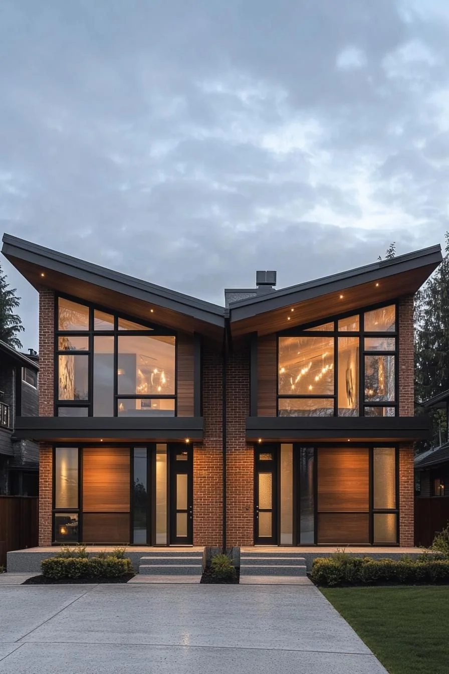 Wood and Brick Duplex Wonder