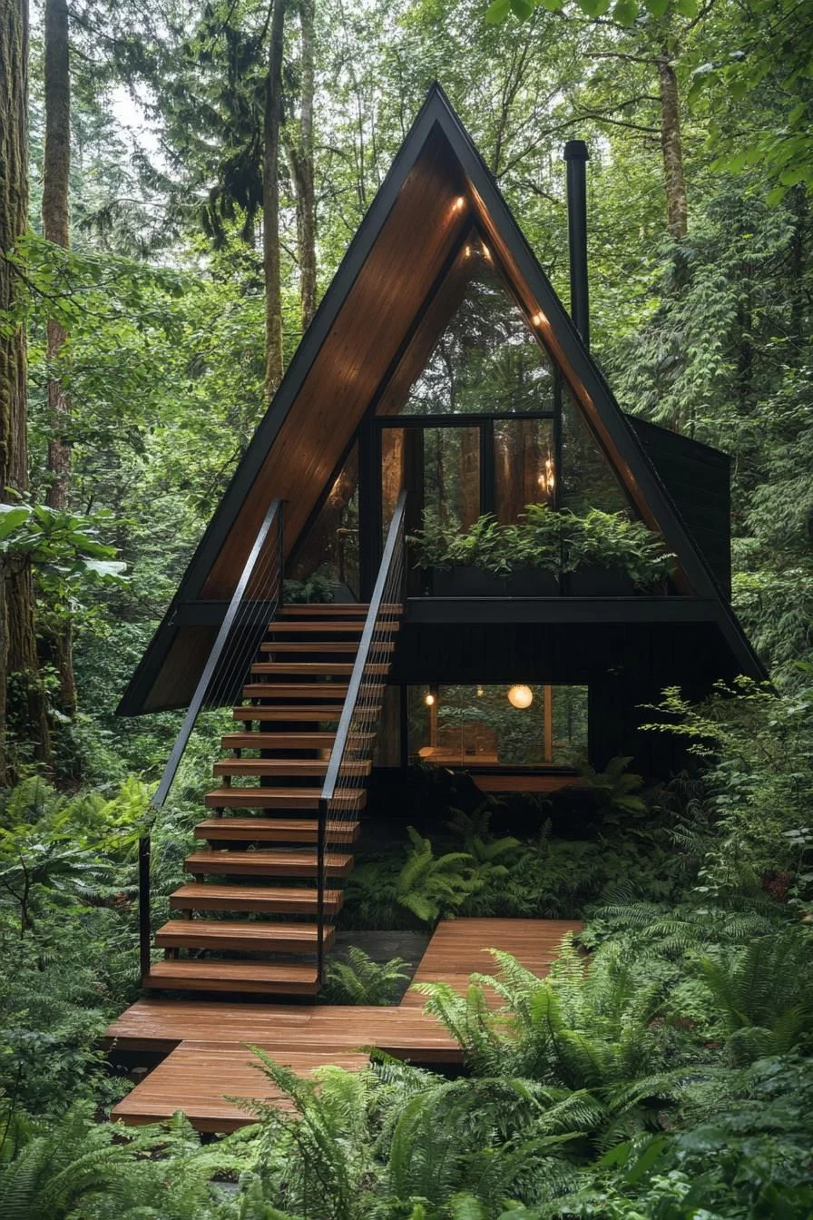 A Tree-Shaded A-Frame Hideaway